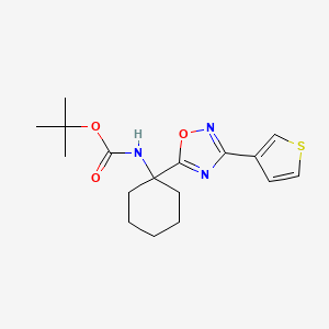 Tert-butyl {1-[3-(3-thienyl)-1,2,4-oxadiazol-5-yl]cyclohexyl}carbamate