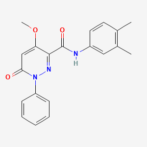 N-(3,4-dimethylphenyl)-4-methoxy-6-oxo-1-phenyl-1,6-dihydropyridazine-3-carboxamide