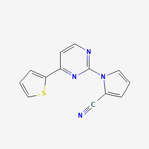 1-[4-(2-thienyl)-2-pyrimidinyl]-1H-pyrrole-2-carbonitrile