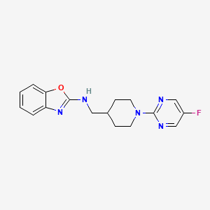 N-[[1-(5-Fluoropyrimidin-2-yl)piperidin-4-yl]methyl]-1,3-benzoxazol-2-amine