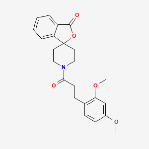 1'-(3-(2,4-dimethoxyphenyl)propanoyl)-3H-spiro[isobenzofuran-1,4'-piperidin]-3-one