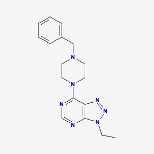 7-(4-benzylpiperazin-1-yl)-3-ethyl-3H-[1,2,3]triazolo[4,5-d]pyrimidine