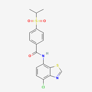 N-(4-chlorobenzo[d]thiazol-7-yl)-4-(isopropylsulfonyl)benzamide
