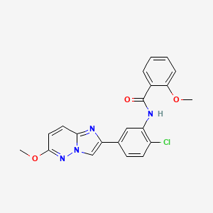 N-(2-chloro-5-{6-methoxyimidazo[1,2-b]pyridazin-2-yl}phenyl)-2-methoxybenzamide