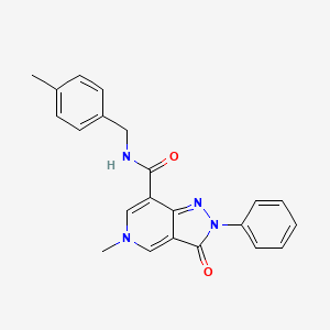 5-methyl-N-(4-methylbenzyl)-3-oxo-2-phenyl-3,5-dihydro-2H-pyrazolo[4,3-c]pyridine-7-carboxamide