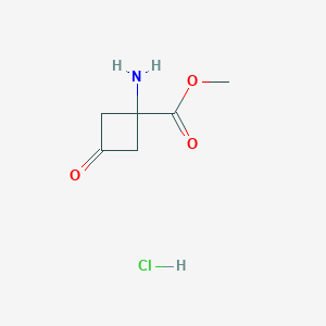 Methyl 1-amino-3-oxocyclobutane-1-carboxylate hcl
