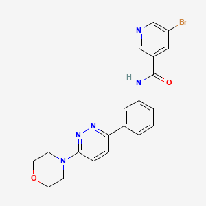 5-bromo-N-(3-(6-morpholinopyridazin-3-yl)phenyl)nicotinamide
