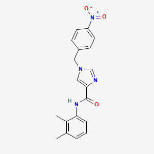 molecular formula C19H18N4O3 B2513609 N-(2,3-dimethylphenyl)-1-(4-nitrobenzyl)-1H-imidazole-4-carboxamide CAS No. 2034454-68-5