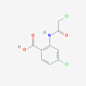 molecular formula C9H7Cl2NO3 B2513610 4-Chloro-2-(2-chloroacetamido)benzoic acid CAS No. 187942-05-8