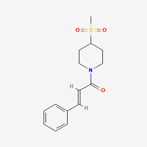 (E)-1-(4-(methylsulfonyl)piperidin-1-yl)-3-phenylprop-2-en-1-one