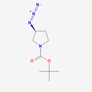 molecular formula C9H16N4O2 B2513628 tert-butyl (3S)-3-azidopyrrolidine-1-carboxylate CAS No. 125552-56-9