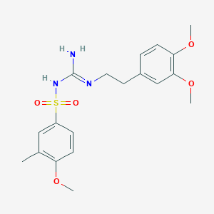 N-(N-(3,4-dimethoxyphenethyl)carbamimidoyl)-4-methoxy-3-methylbenzenesulfonamide