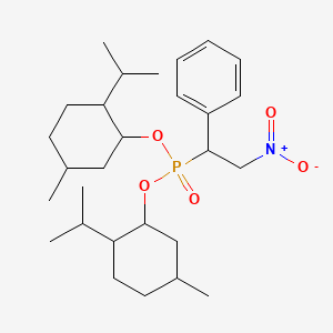 [1-Bis[(5-methyl-2-propan-2-ylcyclohexyl)oxy]phosphoryl-2-nitroethyl]benzene