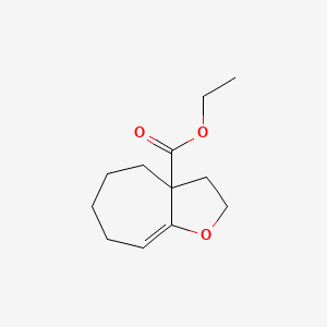 ethyl 2H,3H,3aH,4H,5H,6H,7H-cyclohepta[b]furan-3a-carboxylate