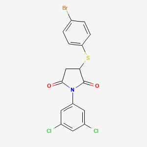 1-(3,5-Dichlorophenyl)-3-(4-bromophenylthio)azolidine-2,5-dione