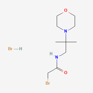 2-bromo-N-[2-methyl-2-(morpholin-4-yl)propyl]acetamide hydrobromide