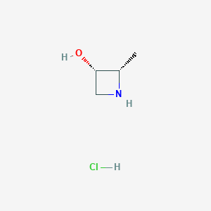 (2S,3S)-2-methylazetidin-3-ol hydrochloride