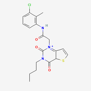 2-{3-butyl-2,4-dioxo-1H,2H,3H,4H-thieno[3,2-d]pyrimidin-1-yl}-N-(3-chloro-2-methylphenyl)acetamide