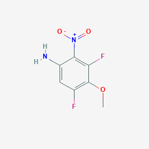 molecular formula C7H6F2N2O3 B2513653 3,5-Difluoro-4-methoxy-2-nitroaniline CAS No. 2322533-28-6