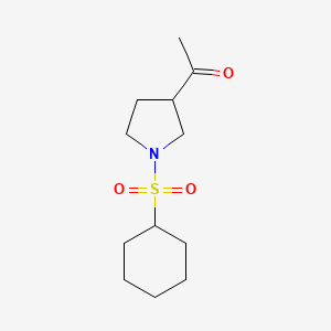 1-(1-(Cyclohexylsulfonyl)pyrrolidin-3-yl)ethanone