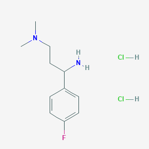 1-(4-Fluorophenyl)-N3,N3-dimethylpropane-1,3-diamine dihydrochloride