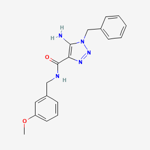 molecular formula C18H19N5O2 B2513685 5-氨基-1-苄基-N-(3-甲氧基苄基)-1H-1,2,3-三唑-4-甲酰胺 CAS No. 900013-37-8