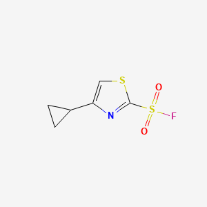 molecular formula C6H6FNO2S2 B2513687 4-Cyclopropyl-1,3-thiazole-2-sulfonyl fluoride CAS No. 2228462-63-1