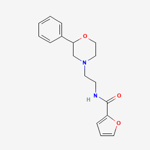 molecular formula C17H20N2O3 B2513688 N-[2-(2-phenylmorpholin-4-yl)ethyl]furan-2-carboxamide CAS No. 953935-90-5
