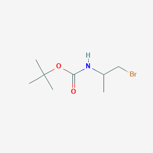 molecular formula C8H16BrNO2 B2513694 Tert-butyl (1-bromopropan-2-yl)carbamate CAS No. 263410-21-5
