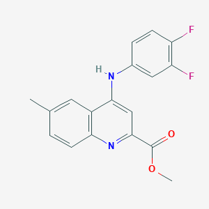 Methyl 4-[(3,4-difluorophenyl)amino]-6-methylquinoline-2-carboxylate