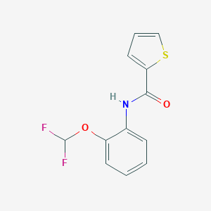 molecular formula C12H9F2NO2S B251371 n-(2-(Difluoromethoxy)phenyl)thiophene-2-carboxamide 