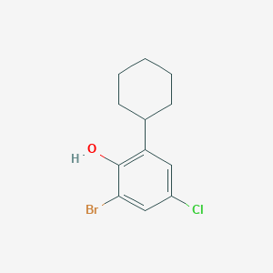 2-Bromo-4-chloro-6-cyclohexylphenol