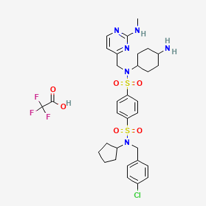 molecular formula C32H40ClF3N6O6S2 B2513725 Deltasonamide 2 (TFA) 