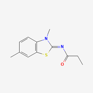 (E)-N-(3,6-dimethylbenzo[d]thiazol-2(3H)-ylidene)propionamide