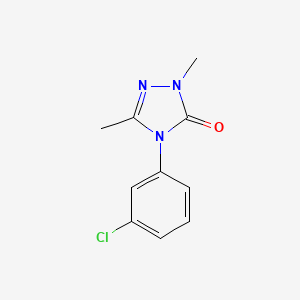 molecular formula C10H10ClN3O B2513764 4-(3-氯苯基)-2,5-二甲基-2,4-二氢-3H-1,2,4-三唑-3-酮 CAS No. 860786-44-3