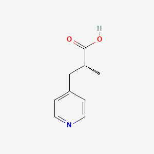 molecular formula C9H11NO2 B2513772 (2R)-2-Methyl-3-pyridin-4-ylpropanoic acid CAS No. 2248209-56-3