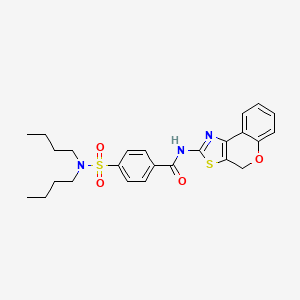 molecular formula C25H29N3O4S2 B2513774 N-(4H-chromeno[4,3-d]thiazol-2-yl)-4-(N,N-dibutylsulfamoyl)benzamide CAS No. 683790-80-9