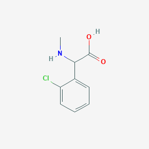 molecular formula C9H10ClNO2 B2513775 (2-Chlorophenyl)(methylamino)acetic acid CAS No. 1218559-78-4