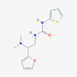 B2513777 1-(2-(Dimethylamino)-2-(furan-2-yl)ethyl)-3-(thiophen-2-yl)urea CAS No. 1209608-90-1