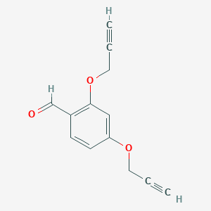 molecular formula C13H10O3 B2513805 2,4-Bis(prop-2-yn-1-yloxy)benzaldehyde CAS No. 86236-18-2