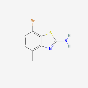 molecular formula C8H7BrN2S B2513826 7-bromo-4-methyl-1,3-benzothiazol-2-amine CAS No. 1157454-73-3