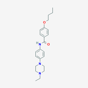 molecular formula C23H31N3O2 B251383 4-butoxy-N-[4-(4-ethylpiperazin-1-yl)phenyl]benzamide 