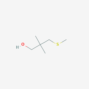 molecular formula C6H14OS B2513877 2,2-Dimethyl-3-(methylsulfanyl)propan-1-ol CAS No. 1820711-71-4