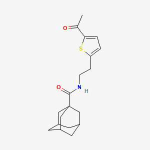 molecular formula C19H25NO2S B2513882 N-[2-(5-acetylthiophen-2-yl)ethyl]adamantane-1-carboxamide CAS No. 2034347-88-9