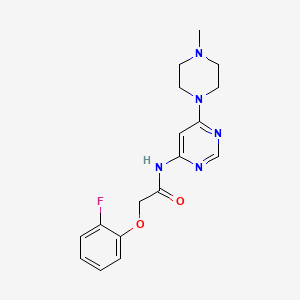molecular formula C17H20FN5O2 B2513941 2-(2-fluorophenoxy)-N-[6-(4-methylpiperazin-1-yl)pyrimidin-4-yl]acetamide CAS No. 1396859-74-7