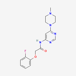 2-(2-fluorophenoxy)-N-(6-(4-methylpiperazin-1-yl)pyrimidin-4-yl)acetamide