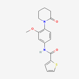 N-(3-methoxy-4-(2-oxopiperidin-1-yl)phenyl)thiophene-2-carboxamide