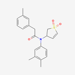 N-(3,4-dimethylphenyl)-N-(1,1-dioxido-2,3-dihydrothiophen-3-yl)-2-(m-tolyl)acetamide
