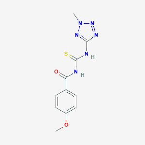 molecular formula C11H12N6O2S B251398 N-(4-methoxybenzoyl)-N'-(2-methyl-2H-tetraazol-5-yl)thiourea 