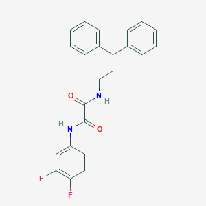 N1-(3,4-difluorophenyl)-N2-(3,3-diphenylpropyl)oxalamide